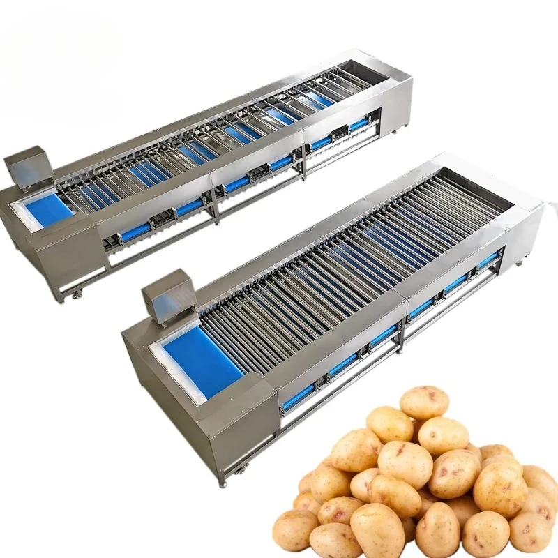 Automatic Commercial Fruit Vegetable Nuts Size-Based Sorting Grader KH KHGG-05 Tomato Mango Blueberry Potato Sorter Easy to Use