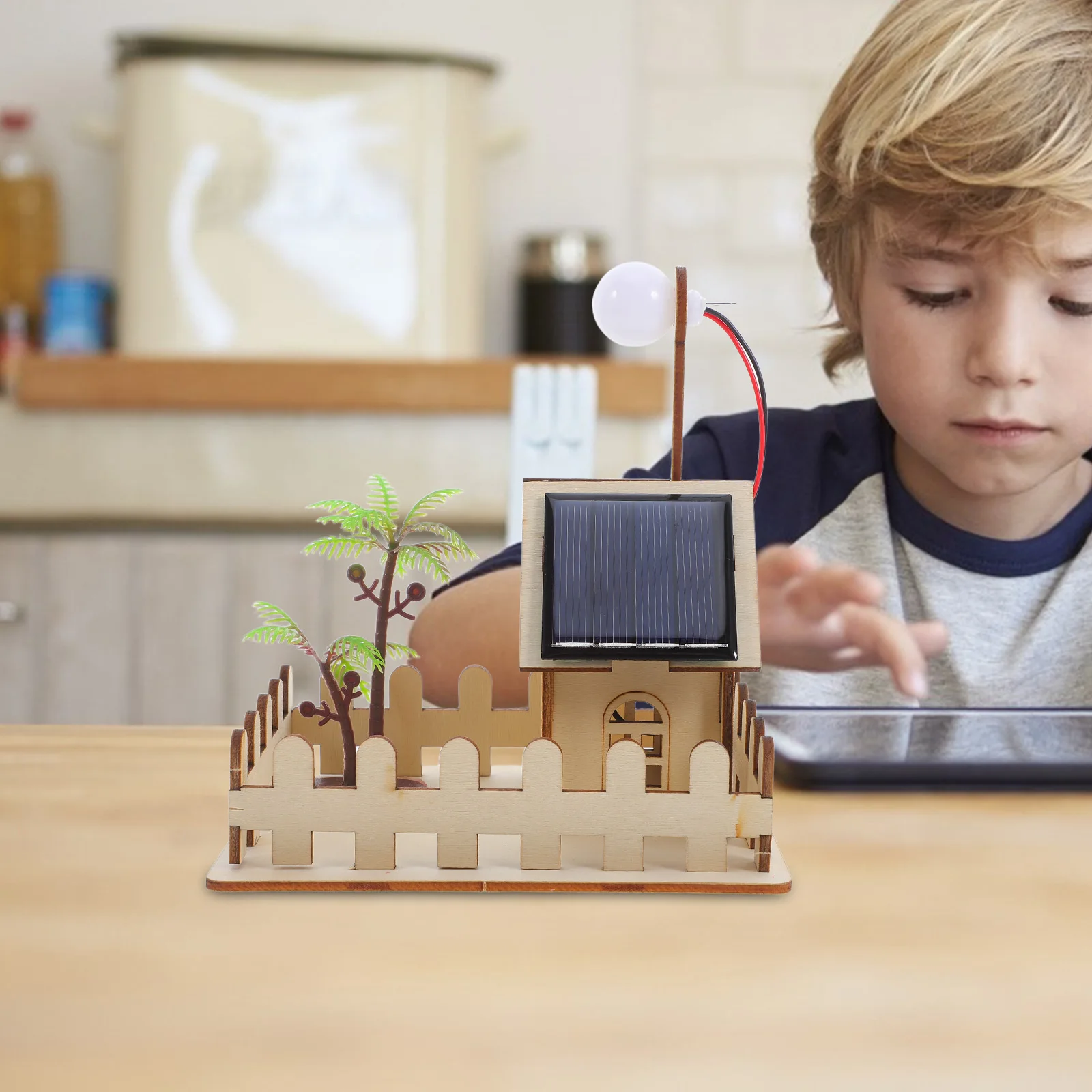 Solar Garden Light Science Kit DIY Lamp Model Physics Experiment Project Educational Supplies Kids STEM Teaching Aids Solar