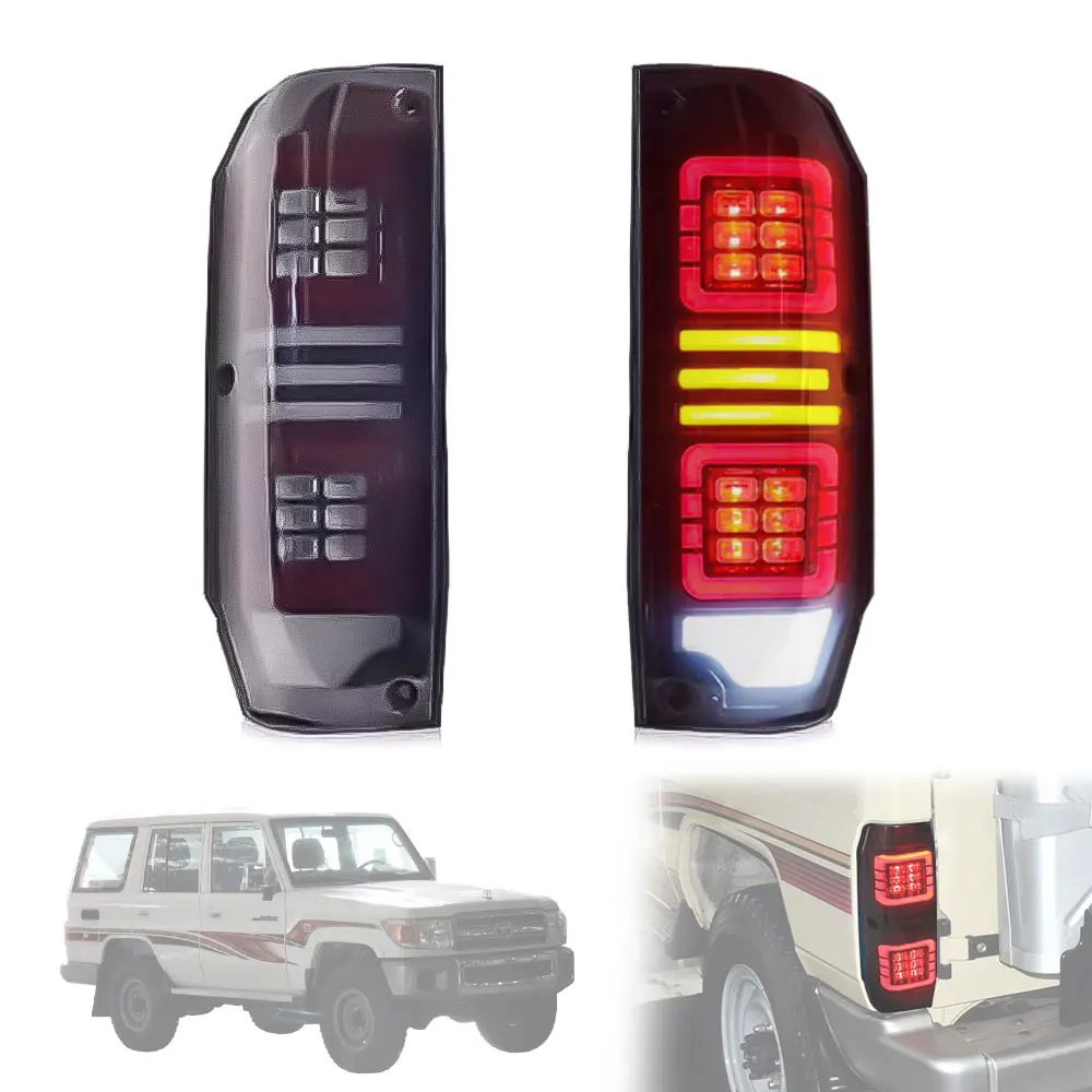 

Tail Lights For Land Cruiser LC70 LC76 LC77 LJ77 RJ77 FZJ76 GRJ76 Red LED NEW