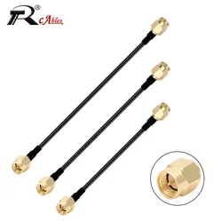 RF Coaxial RG174 Cable RP SMA Connector Male to Female Extension Pigtail Copper Feeder Wire for WiFi Network Card Router Antenna