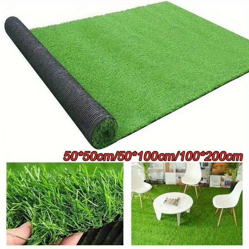 50*100cm Artificial Turf Grass Lawn Realistic Synthetic Mat Washable Turf Outdoor Garden Decor Fake Grass Mat Carpet Indoor