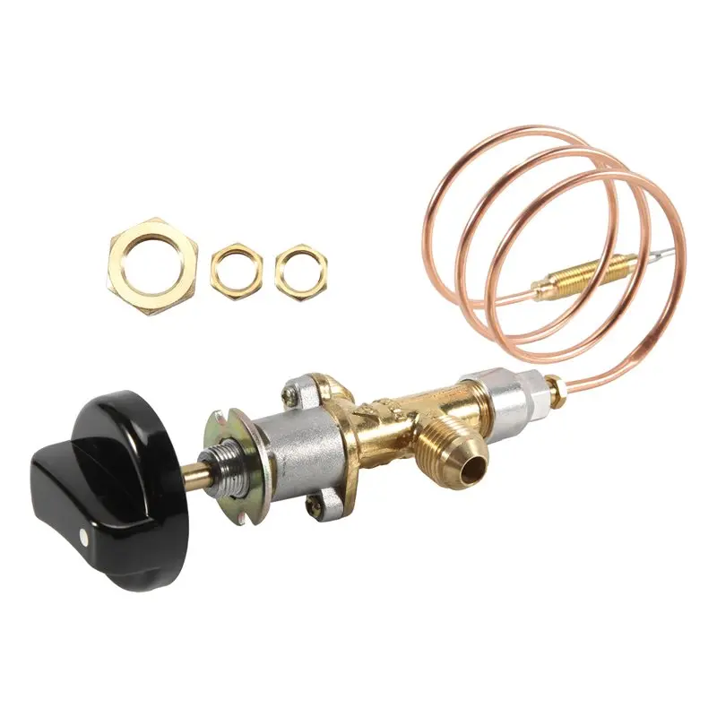 

Hot Trend-Low Pressure Gas LPG Fireplace Failure Safety Control Valve Kit Gas Heater Thermocouple Replacement 5/8-18UNF