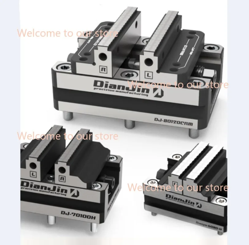 Four-Five-Axis Fixture Self-centering Vise Positive and Negative Quick Clamping 2-8 Inches DJ-6080H Self Centering Vise Tool