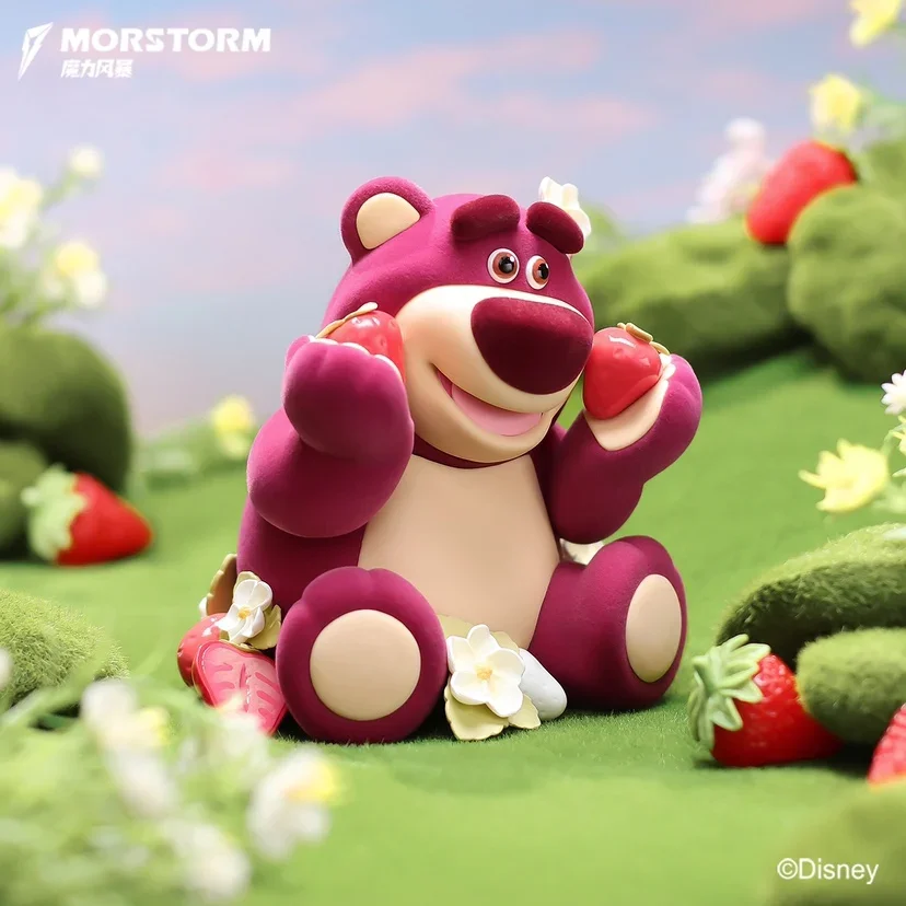 2024 New 15cm Disney Morstorm Figures Vinyl Action Figure Pvc Doll Strawberry Bear Toy Decoration For Children's Birthday Gifts