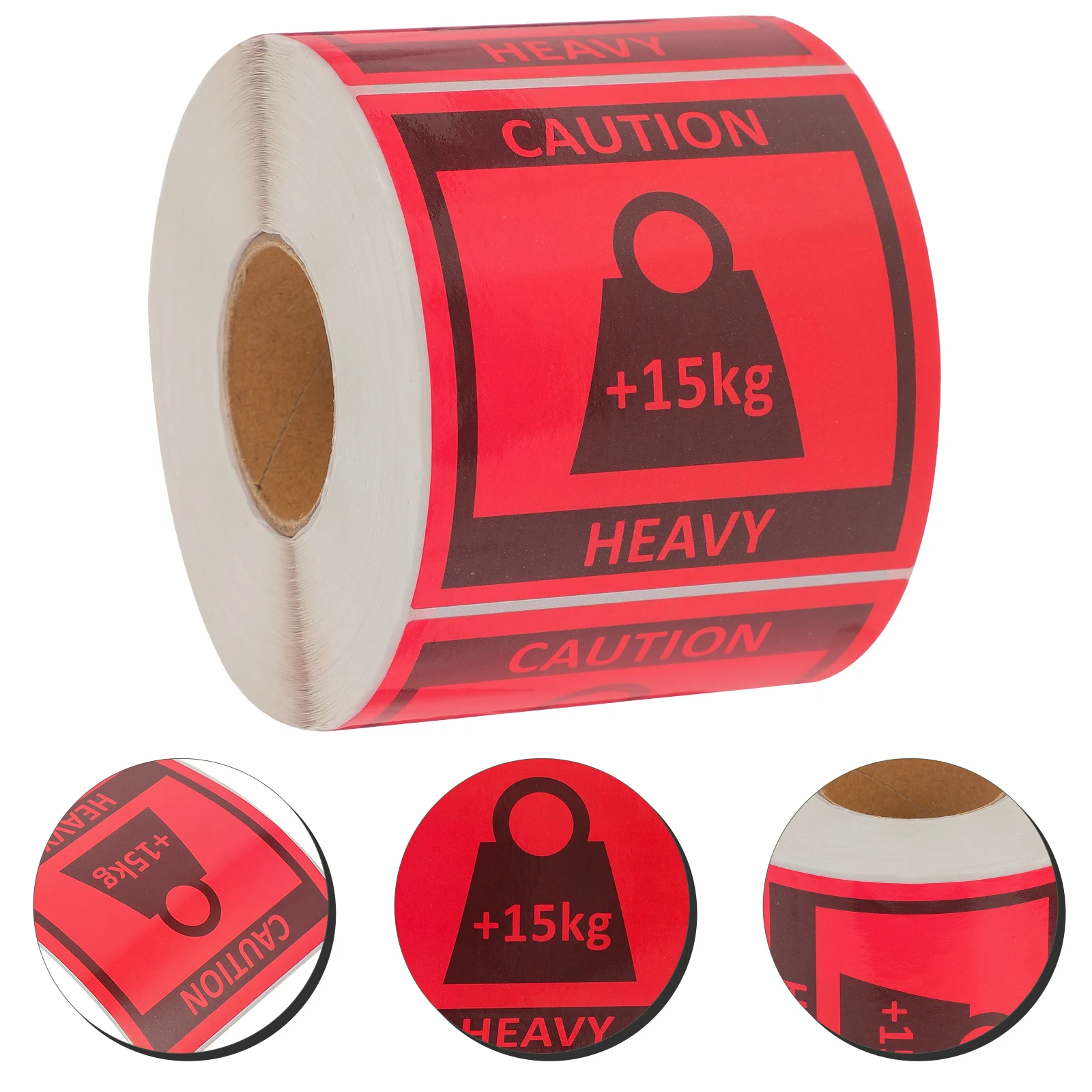 

Heavy Warning Labels 80x80mm Red Team Lift Stickers for Shipping Boxes Packaging Caution Heavy Sticker Labels