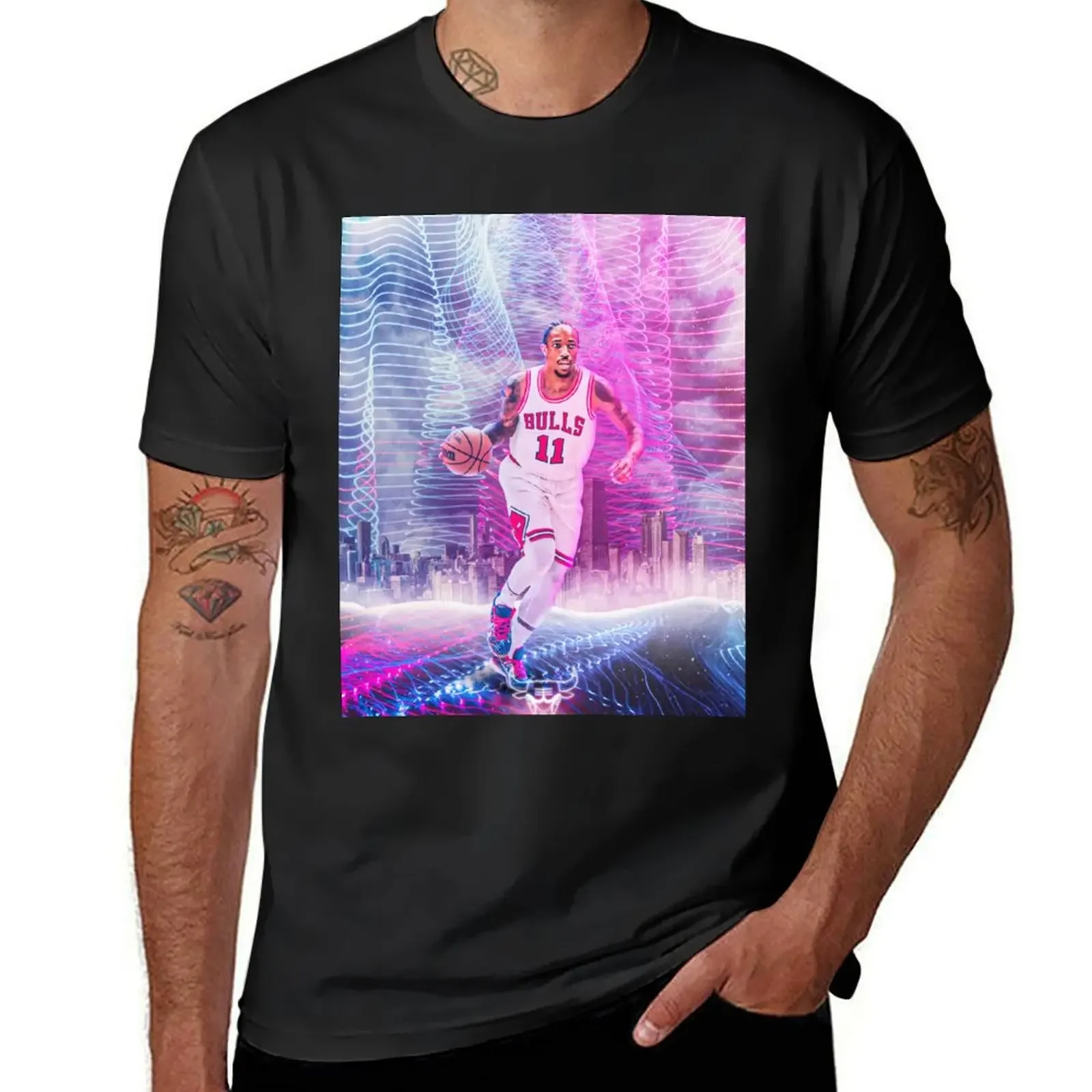 Demar Derozan 11 футболка для баскетбола Графические Рубашки женские топы корейская мода Мужская футболка 100 ℅ хлопок
