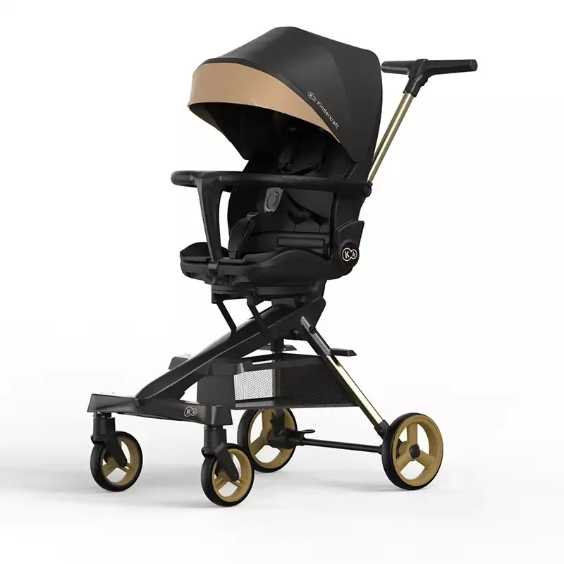 

Baby walking artifact baby stroller can sit and lie down two-way light and high view baby folding wheelbarrow