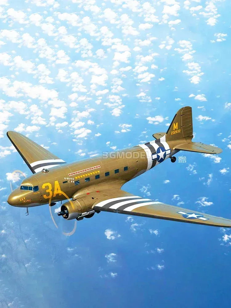 1/144 Academy รุ่น 12633 C-47 Douglas,Air Train Transporter ASSEMBLY Scale DIY ของเล่นชุด