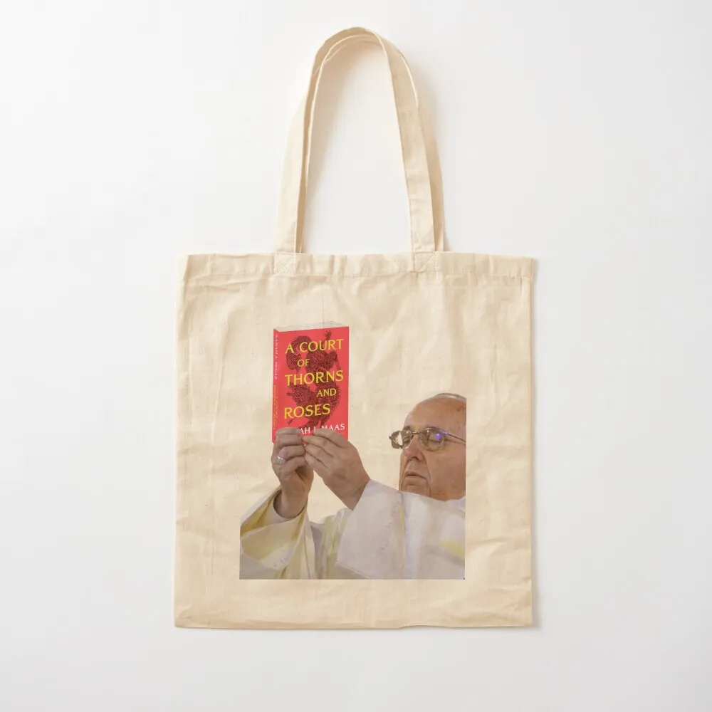 

A Court Of Thorns And Roses Pope Meme Tote Bag canvas tote tote bags aesthetic Gift bag Gift bags Canvas Bag