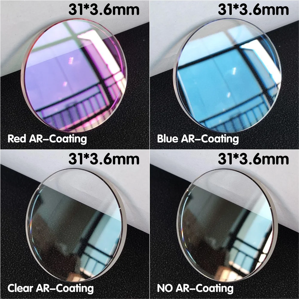 Verre de montre saphir, 31x3.6, convient à la série SBD, série SRP, série RA, boîtier, pièces de rechange en verre de montre