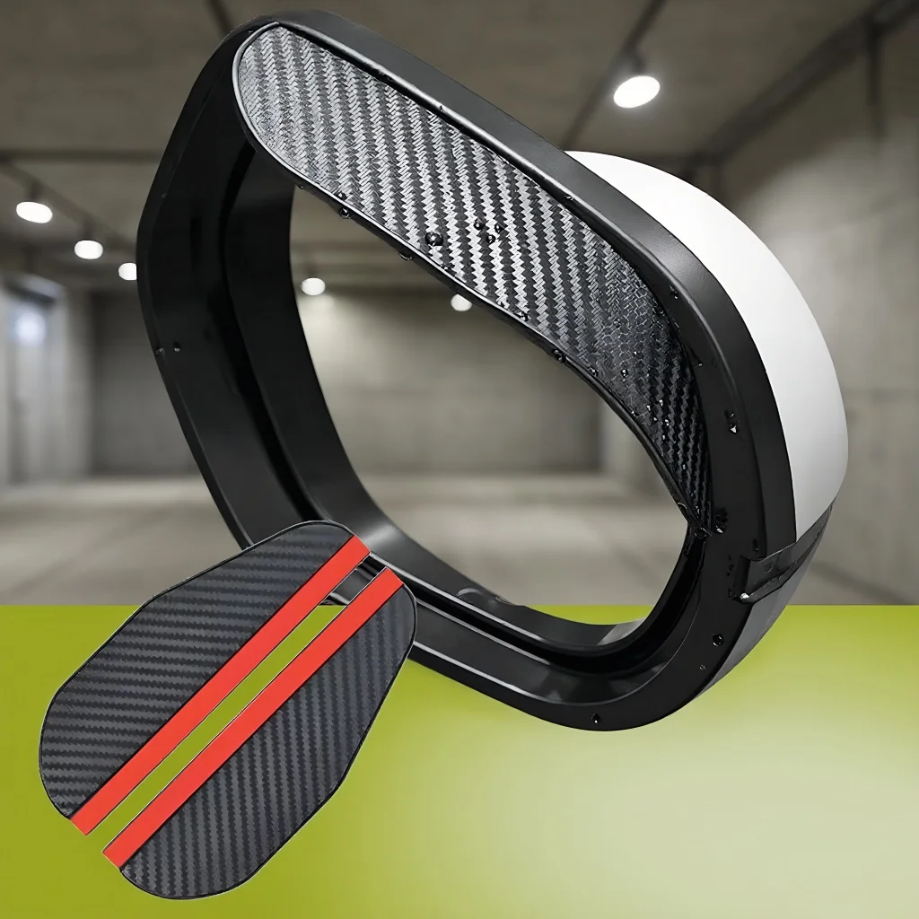 

Аксессуар для защиты от дождя из волокна зеркала заднего вида — солнцезащитный козырек для бровей для совместимых автомобильных зеркал