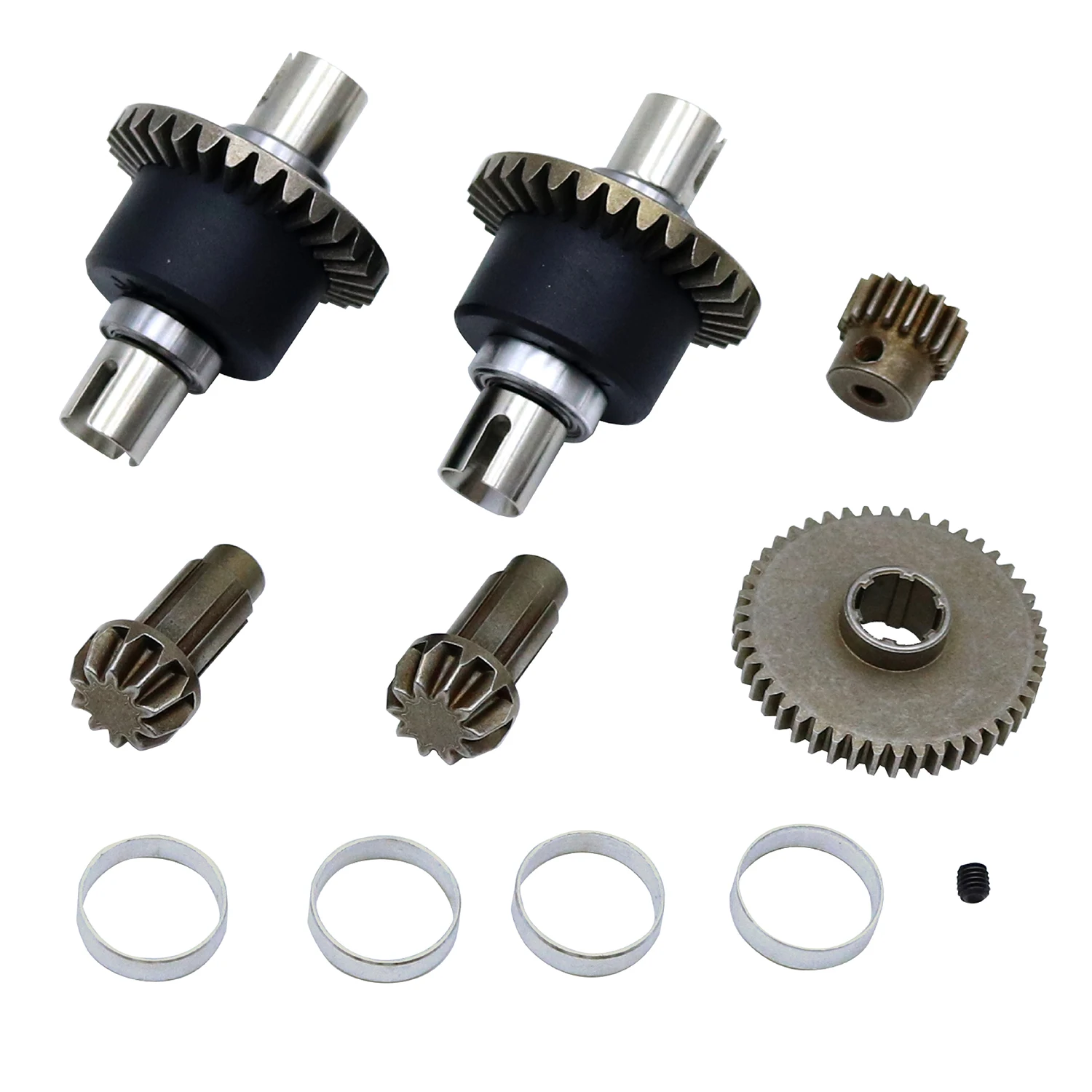 Metal Differential and Gear Set CVD Shaft For SCY 16101 16102 16103 16201 Pro 1/16 Brushless RC Car Upgrades Parts Accessories