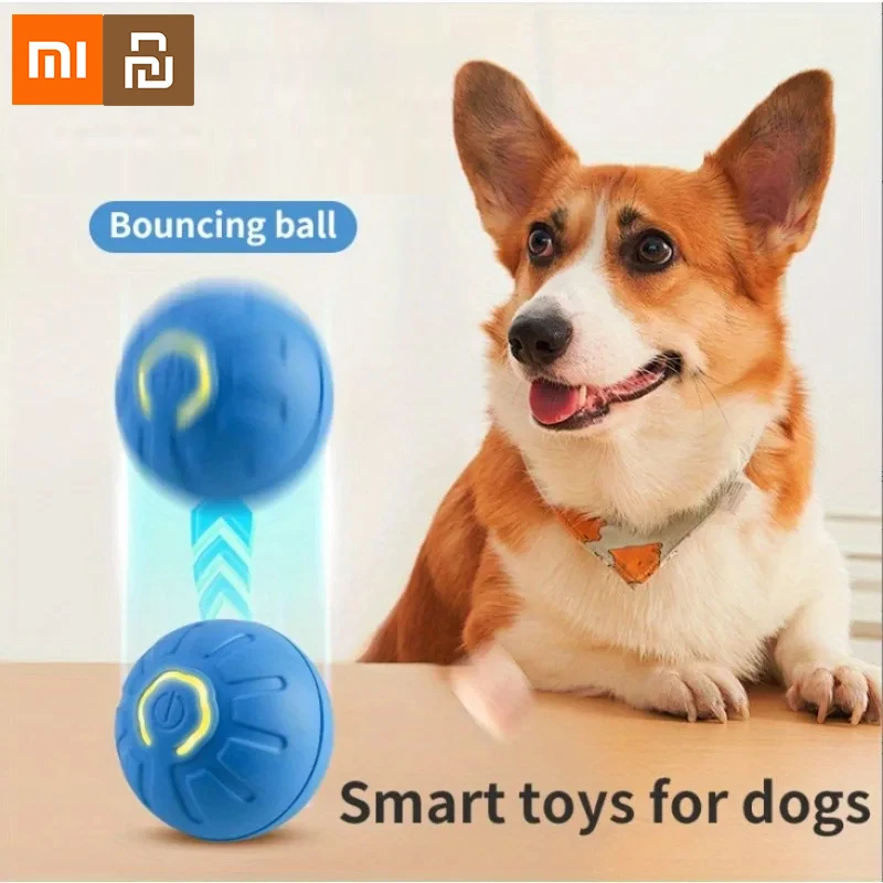 لعبة الكلب Xiaomi الكرة التلقائية التفاعلية للحيوانات الأليفة الإلكترونية المتداول USB القابلة لإعادة الشحن تتحرك كذاب جرو إلى لعبة مضغ الكلب الكبير