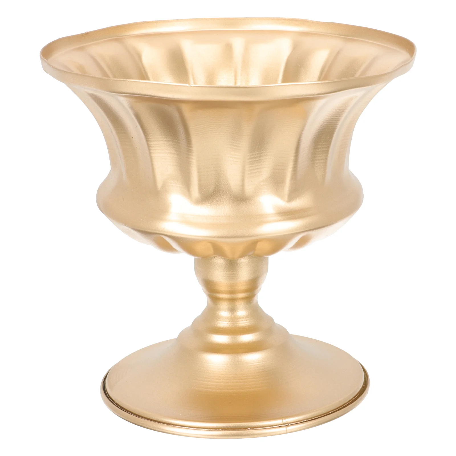 

Houseplant Iron Flower Pot Dried Storage Nursery Golden Decorative Vase Wedding Table European Style Office