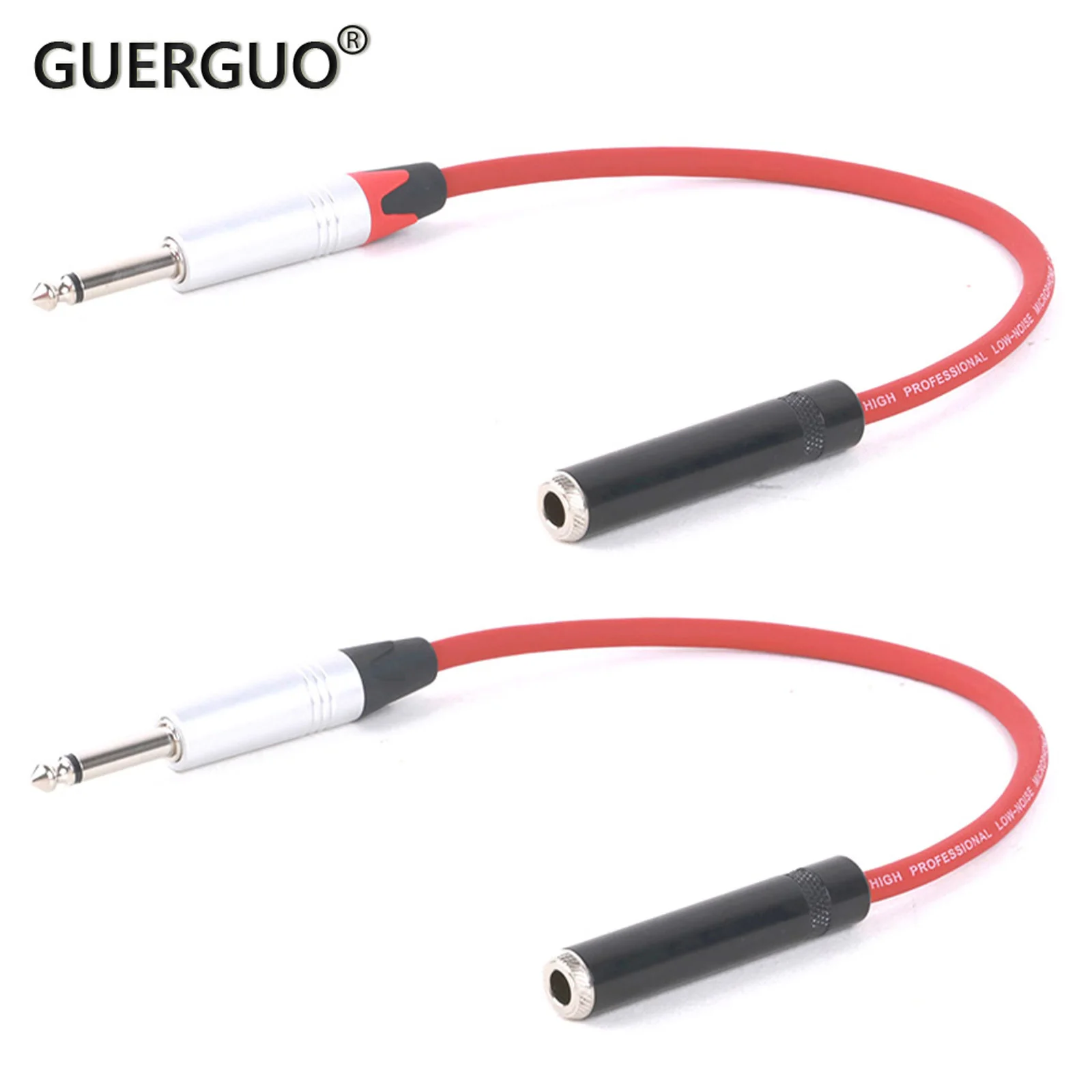 

1PCS 6.35mm 1/4inch Mono TR Male Jack to 6.35mm 1/4inch Stereo TRS Female Jack Guitar Cable Instrument Audio Cable 0.3M-15M