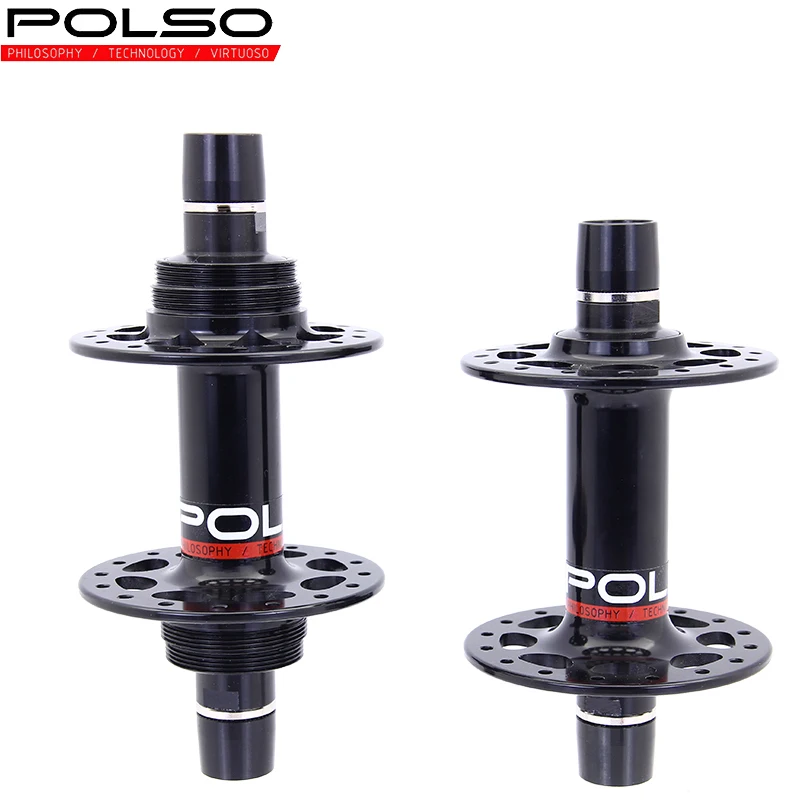 POLSO 20H 24H 32H Fixed Gear Hub Track Bike Aluminum Alloy Axle Cycling Hubs with 17T Cog