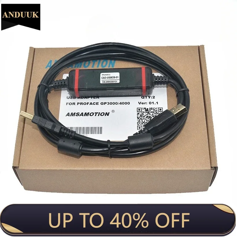 

CNC CA3-USBCB-01 Suitable PRO-FACE GP3000 ST3000 LT3000 AGP3301 Download Line USB Port PLC Communication Programming Cable