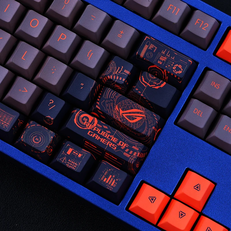 108 Keys/set PBT Dye Subbed Keycaps Anime Cartoon Gaming Key Caps Cherry Profile Keycap For ROG Republic Of Gamers GK2000