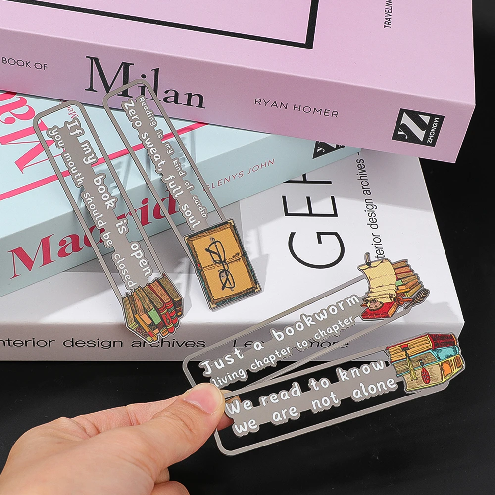 

Just a Bookworm Metal Bookmark Reading Club Literary Gift Student School Supplies Teacher Office Stationery