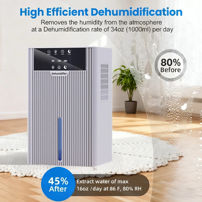 

New Household Dehumidifier Purifying Air Moisture Absorption Drying Dehumidifier Small Dehumidification Anti-Humidity Artifact
