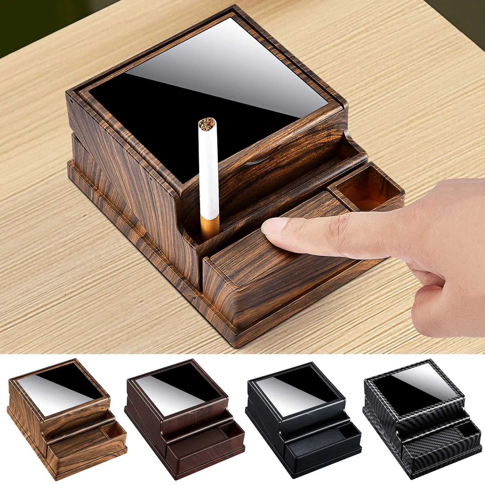 Portable Cigarettes Case Automatic Eject One-Click Cigarettes Retrieval Can Store 20 Cigarettes Box for Men