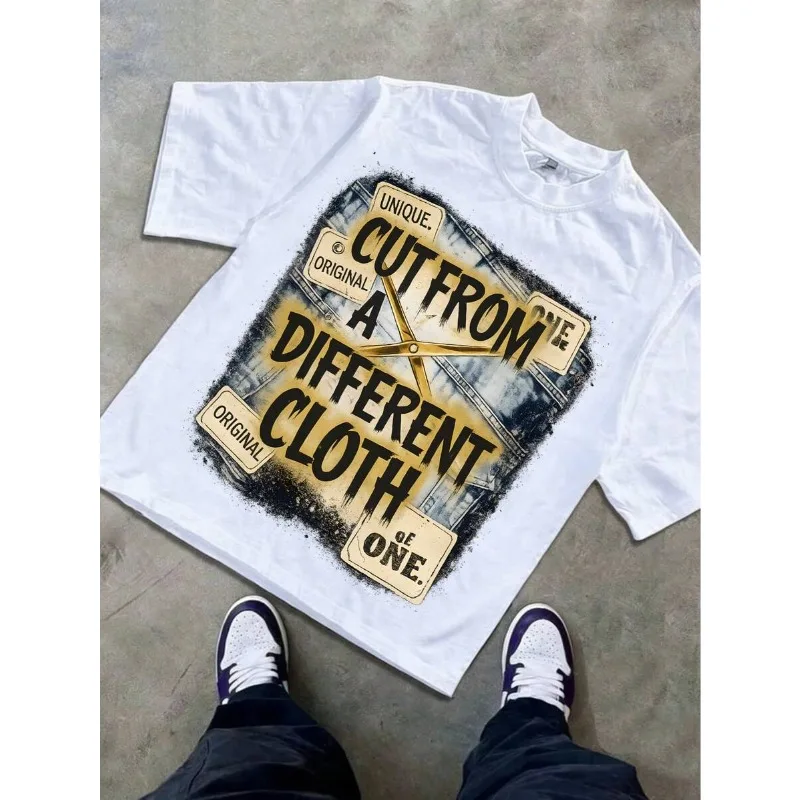 Oys Cut From A Different Cloth T‑Shirt, Urban Hip‑Hop Streetwear, Hip‑Hop Rap Music Graphic Tee
