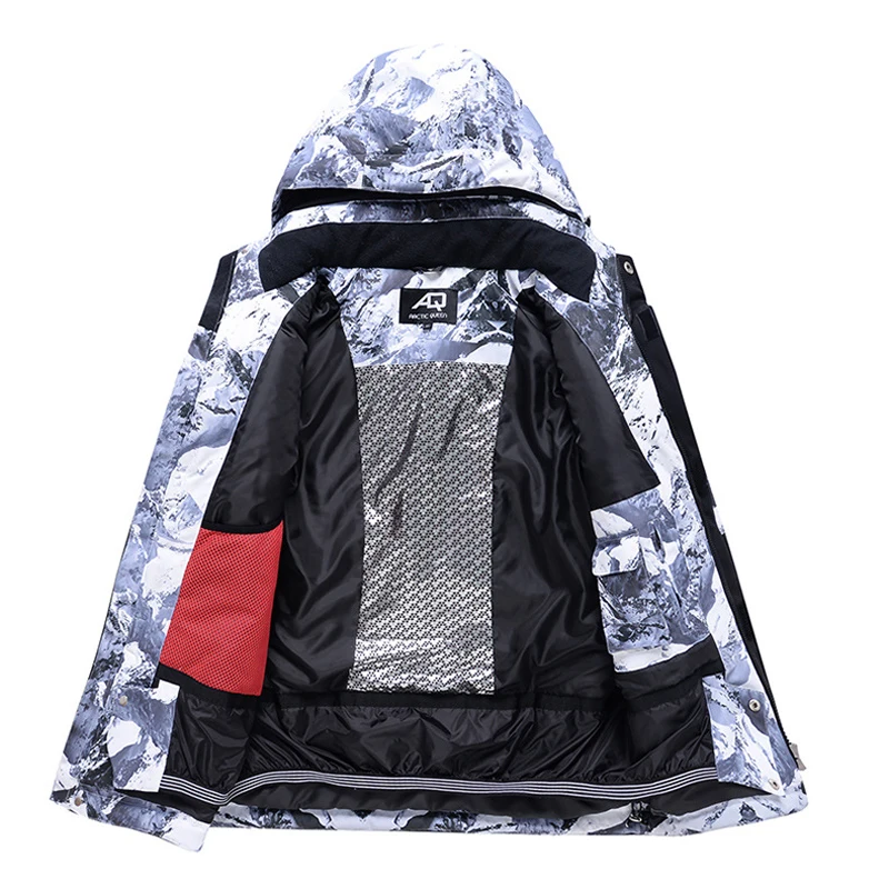 -30 gradi tuta da sci uomo inverno outdoor snowboard giacche e pantaloni giacca da uomo impermeabile calda cappotto abiti da sci maschili marca
