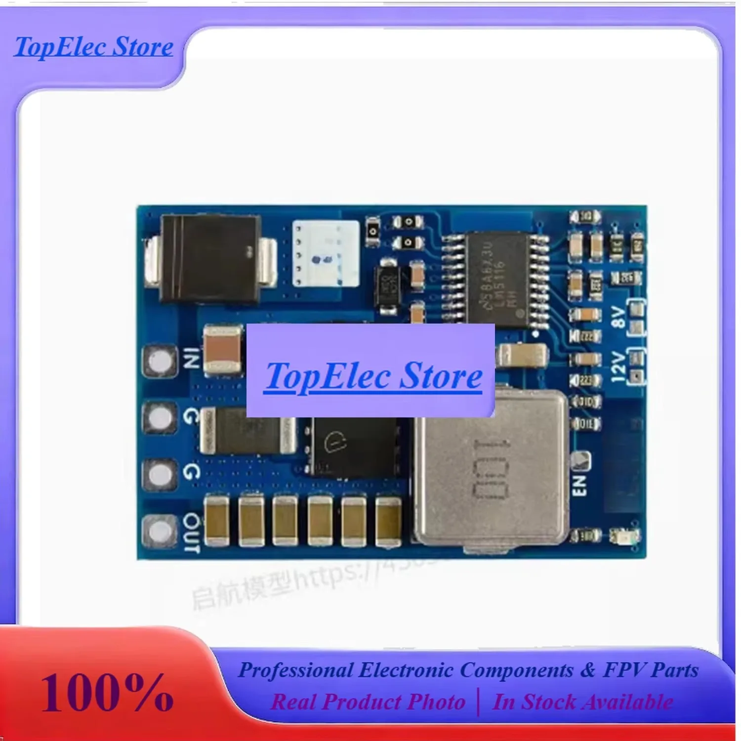 ToPssHigh-Efficiency BEC Voltage Regulator Module Compatible With MATEK 12S-PRO For RC Drones And FPV Aircraft 9V-55V Input
