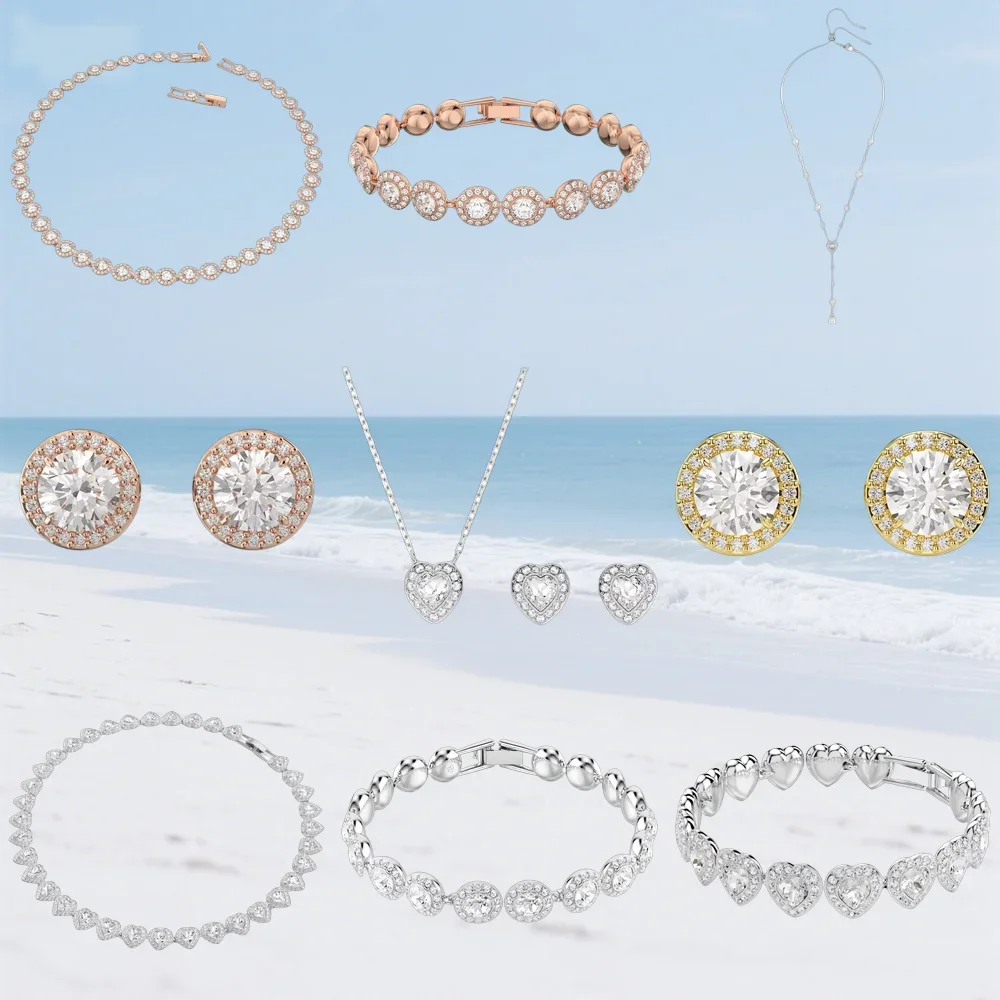 

Gemstone Swa Jewelry Sets, Necklace and Bracelet Sets, High-end Design, Suitable for Gifts