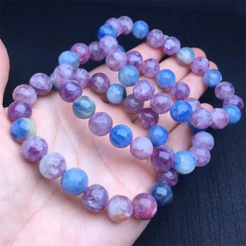 9MM Natural Colored Emerald Bracelet Women Men Cool Chakra Bead Reiki Energy Stretch Bangles Wrist Jewelry Gift 1PCS