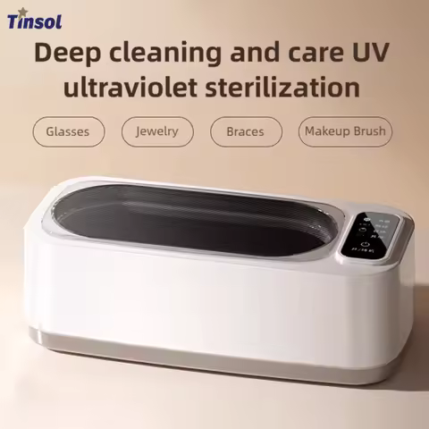 TINSOL UV germicidal cleaning machine ultrasonic cleaning machine watch/jewelry/glasses/braces jewelry automatic cleaner