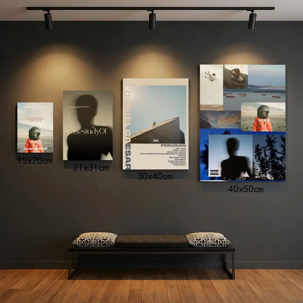 D-Daniel Caesar Music Album Poster Premium PP Wall Decal - Peel & Stick, HD Print, Waterproof Home Decor