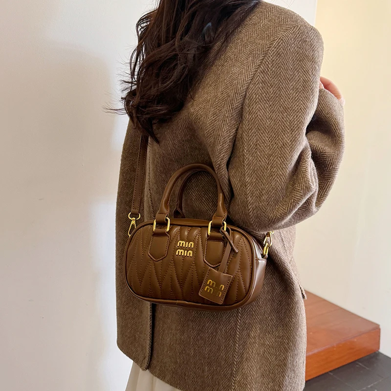 

Женская роскошная кожаная модная сумка через плечо высокого класса, элегантная дизайнерская сумка через плечо для повседневной моды в городе