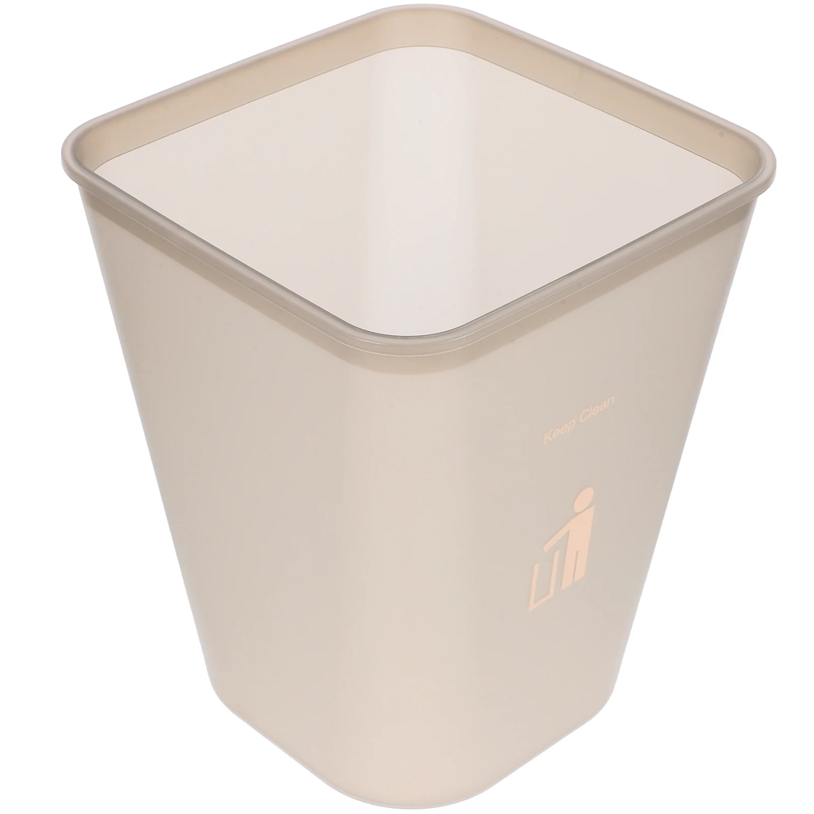 

1 set Trash Can 10L Plastic Household Waste Bin For Bedroom Kitchen Bathroom Office Rectangular Odor- Ring Design Home