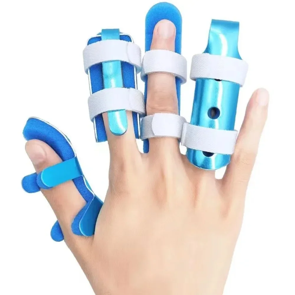 S/M/L Finger Injury Protect Brace Medical Finger Splint Fixator Arthritis Recovery Pain Relief Support Aluminum Finger Corrector