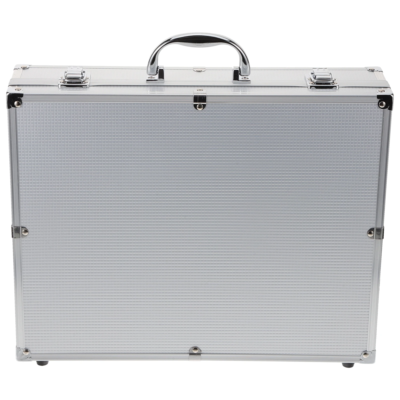 

4 Handheld Wireless Microphone Cases Silver Aluminum Protective Hard Box for Portable Mic Accessories organizer travel