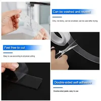 5m Double Contact Nano Tape Powerful Extra Strong Sided Adhesive for Kitchen and Bathroom Waterproof and Cleanable Tool 6