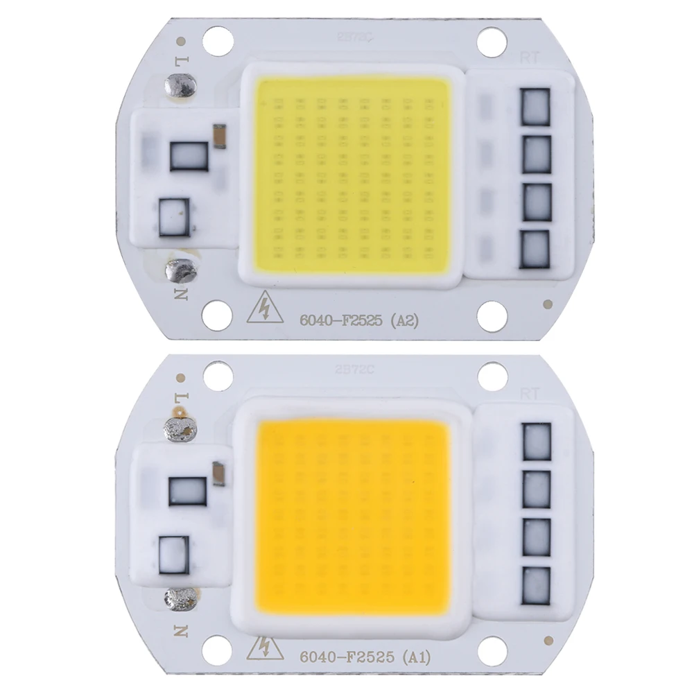 1-5 قطعة عالية الطاقة 50 واط التيار المتناوب 220 فولت COB LED مصباح ديود رقاقة استبدال للتخييم في الهواء الطلق الأضواء الكشاف مصدر الضوء