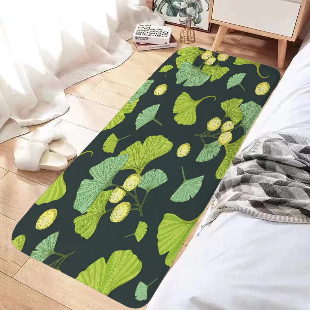 

Ginkgo Biloba Leaves Bathroom Foot Mat Non-slip Kitchen Mat Carpet for Kitchen Mats Rugs Prayer Rug Door Floor Bath Entrance