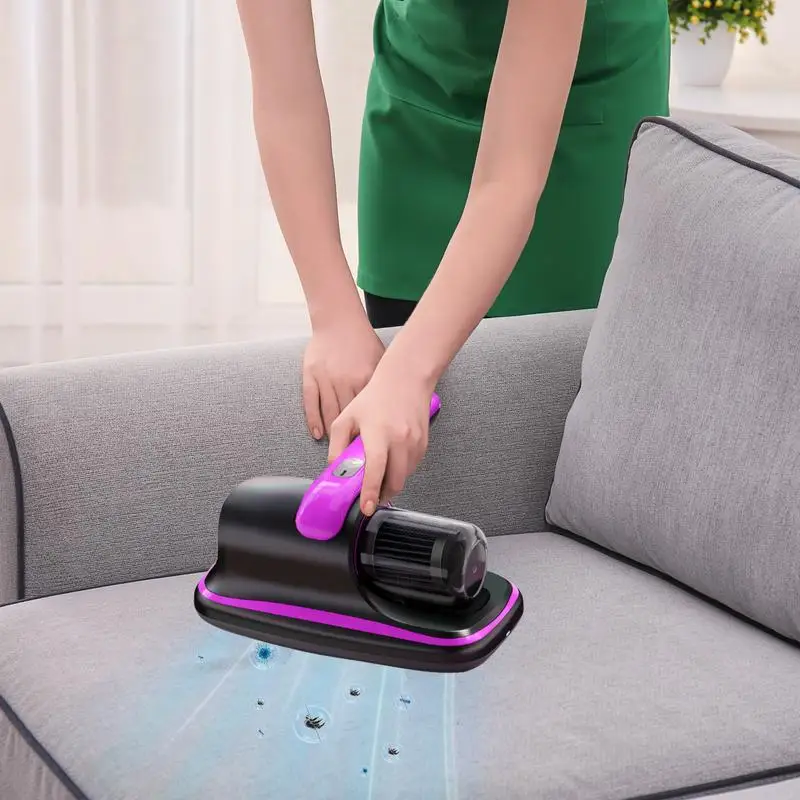 Bed Vacuum Cordless Multifunctional Mattress Cleaning Machine Handheld Roller Brush Duster For Sofa With Removable Filter System