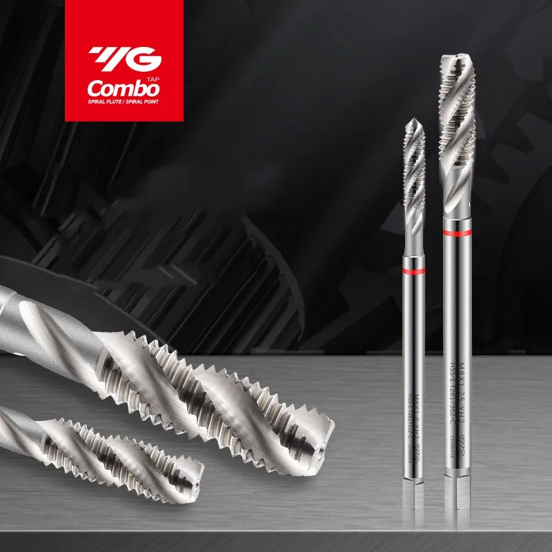 YG-grifo estriado en espiral para máquina, accesorio métrico de Corea del Sur, M3/M4/M5/M6/M8/M10/M12 X 100/150mm