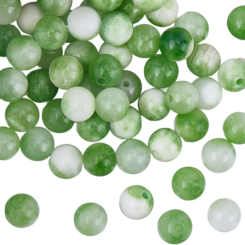 

1 Strand Dyed Persian Jade Beads Strands Round Lime Green 6mm Hole: 1mm 66pcs/strand 15.7 inch