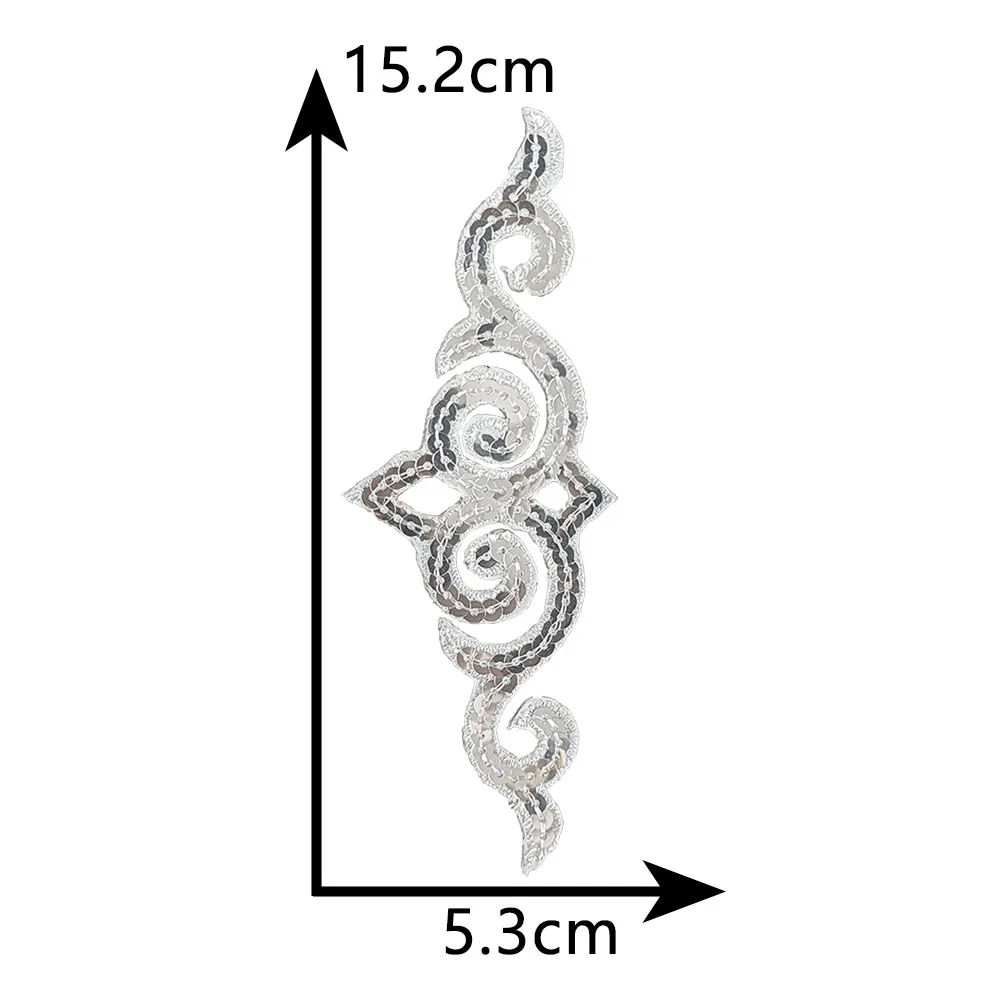 Hot melt adhesive ironing embroidery Sequin pattern patch DIY Washable decorate sewing collocation clothing clothes patches