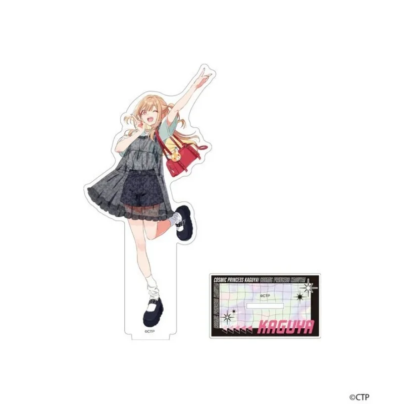 Cosmic Princess Kaguya Acrylic Stand, Casual Clothes Girl Figure Plate, Modern Fashion Wardrobe WEGO Anime Keychain Desk Gift