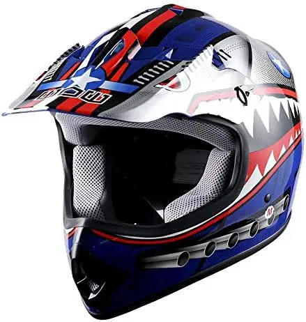 Youth Kids Motocross Helmet BMX MX ATV Dirt Bike Helmet Star Shark: HBOY