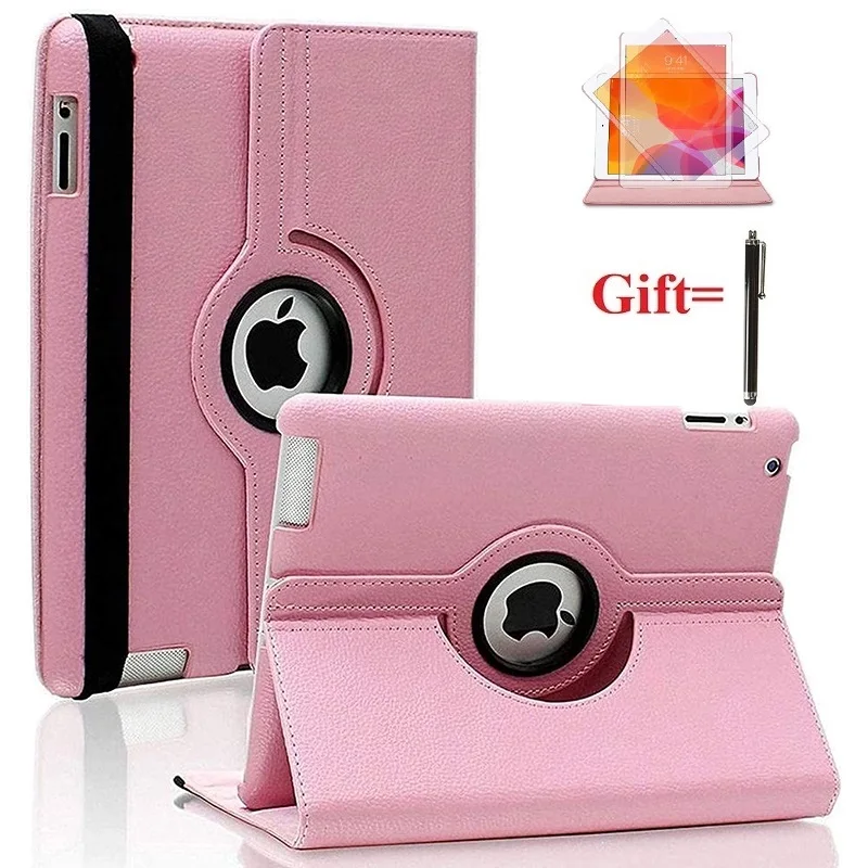 

Cover For iPad 2/3/4 9.7inch iPad 9th Gen 10.2 Air 5 10.9 Air1 Air 2 2017 2018 Tablet Case PU Leather 360 Rotating Bracket Cover