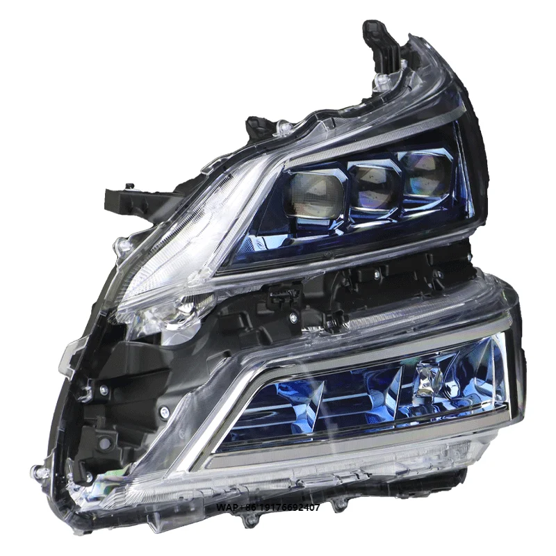 For 2009-2022Toyota Vellfire LED Car Headlights New Three-Lens Upgrade and Modification 12V Volta Bulb