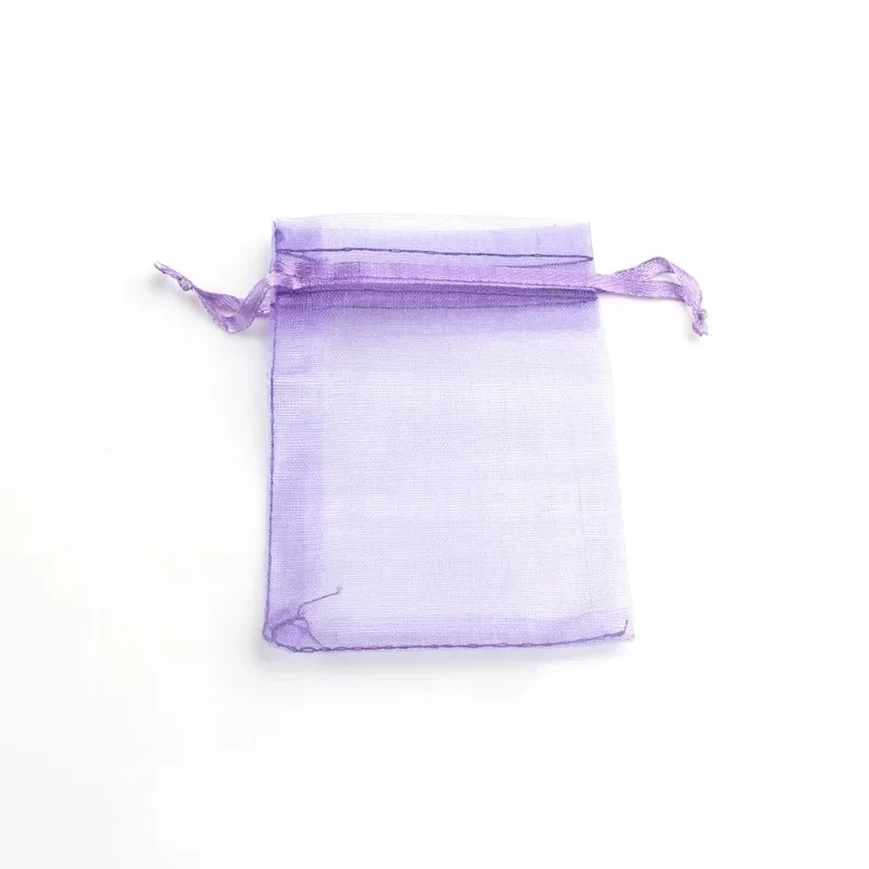 50pcs/lot Organza Christmas Gift Bags Drawstring Jewelry Packing Wedding Party Candy Gift Bags 5x7cm 7x9cm 9x12cm 10x15cm