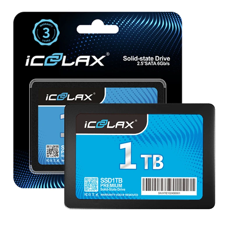 Icoolax SSD แบบพกพาภายนอก128GB 256GB 512GB 1TB 2TB 2.5 "ฮาร์ดดิสก์ไดรฟ์สำหรับโน๊ตบุ๊กคอมพิวเตอร์พีซี