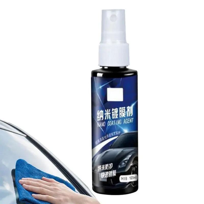 

Car Coating Agent Spray 120ml Ceramic Protection Rapid Coating Spray Long-Lasting Car Detailing Supplies Nano Solution Resists